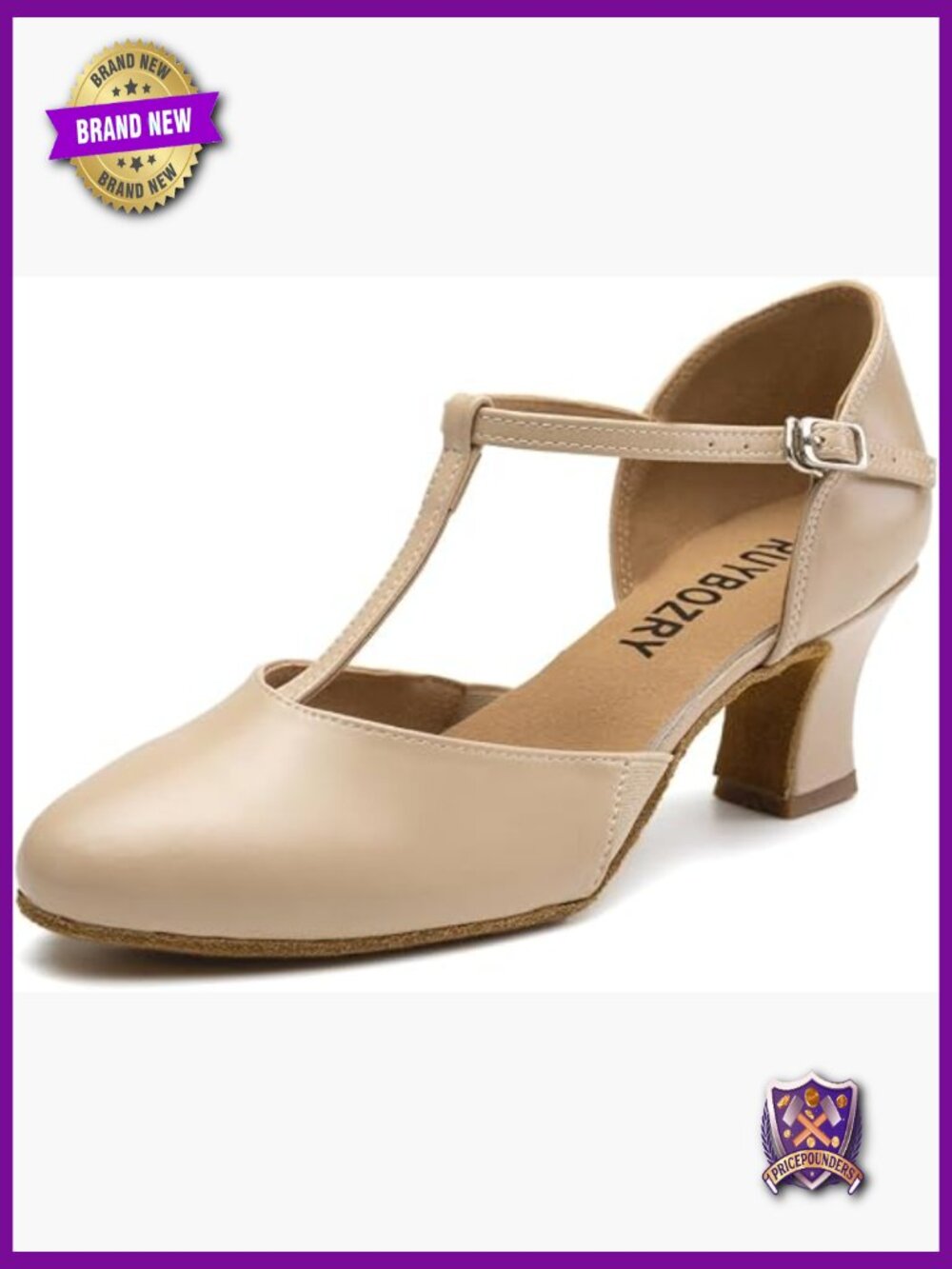 T-Strap 1920s Character Dance Shoes for Ballroom Latin Salsa Tango 2.5" Heel